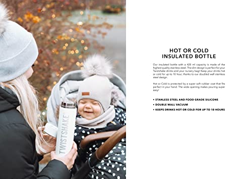 Twistshake Hot or Cold Bottle – White 420ml