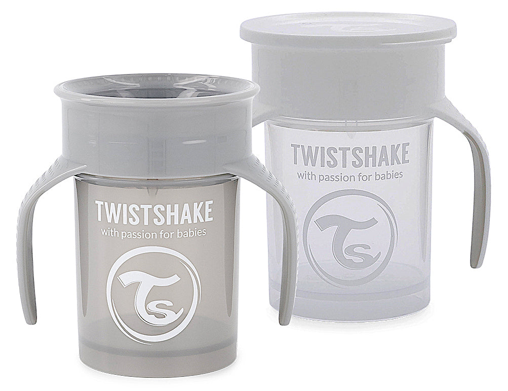Twistshake 360° Trainer Cup – 6+m – Grey