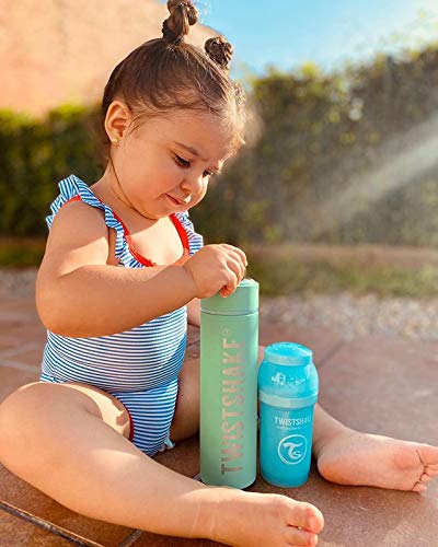 Twistshake Hot or Cold Bottle 420ml Pastel Blue