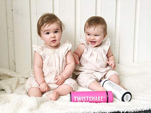 Twistshake Hot or Cold Bottle 420ml Pastel Pink