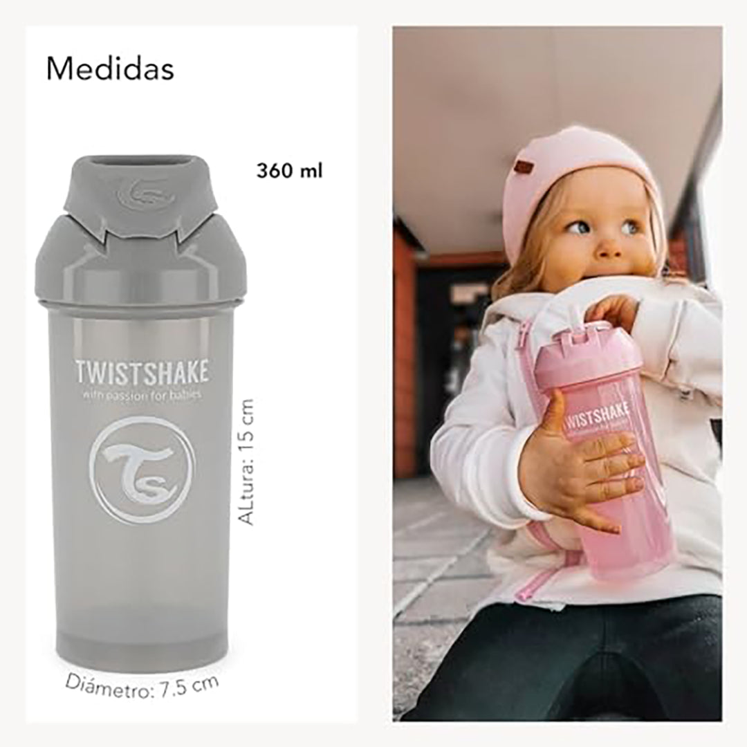 Twistshake Straw Cup 360ml 6+m White