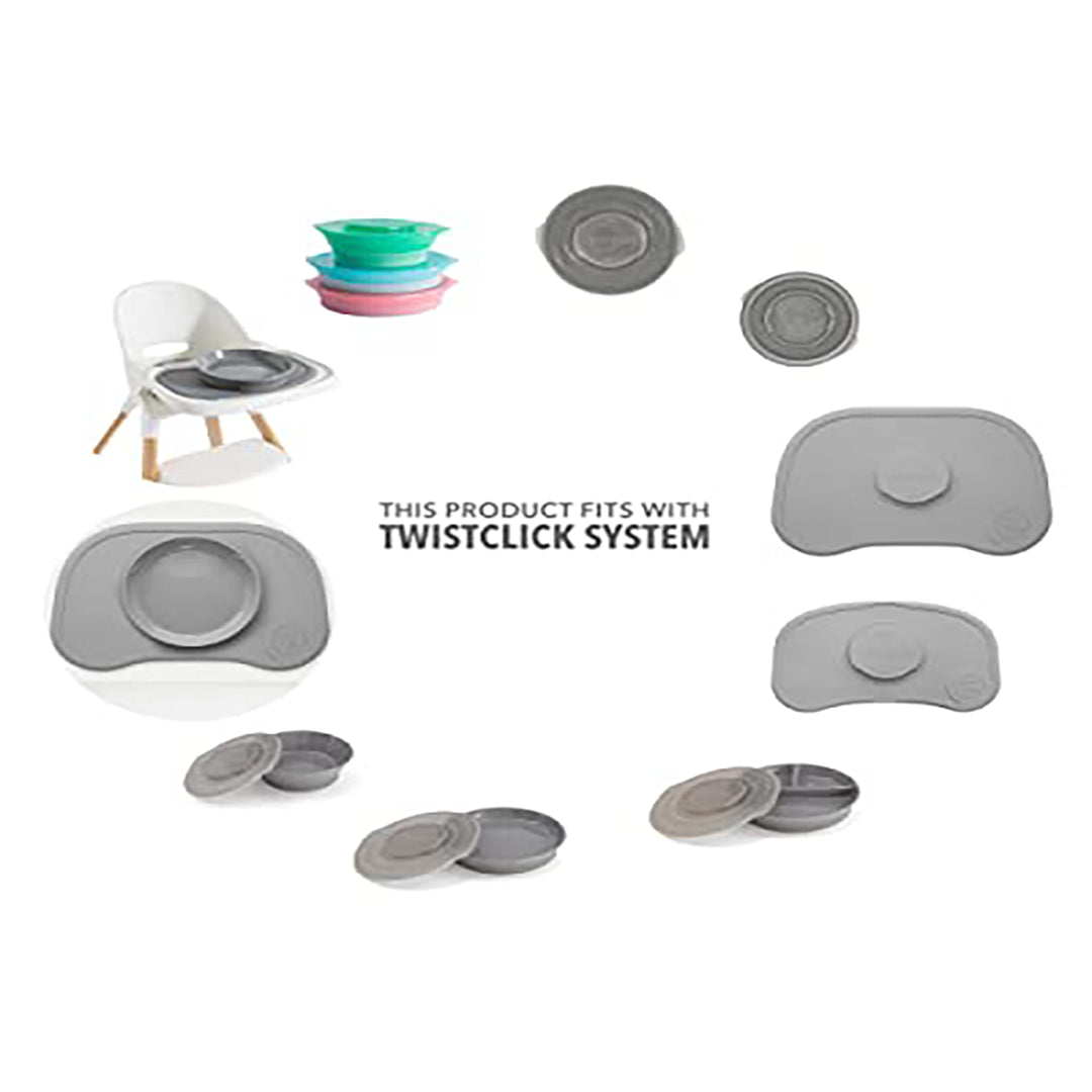 Twistshake Divided Plate – 6+ Months – Pastel Pink