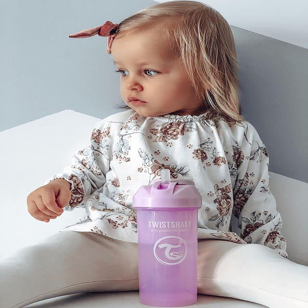 Twistshake Straw Cup 360ml 6+m Pastel Purple