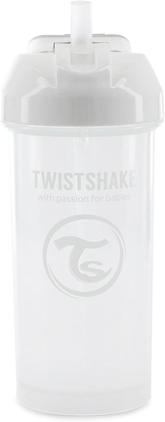 Twistshake Straw Cup 360ml 6+m White