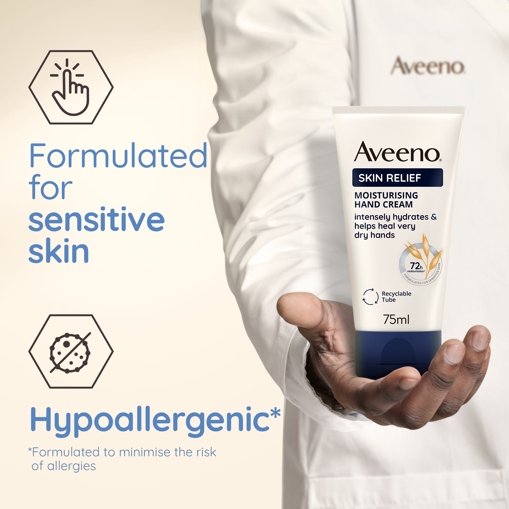 Aveeno Skin Relief Moisturising Hand Cream, 75ml
