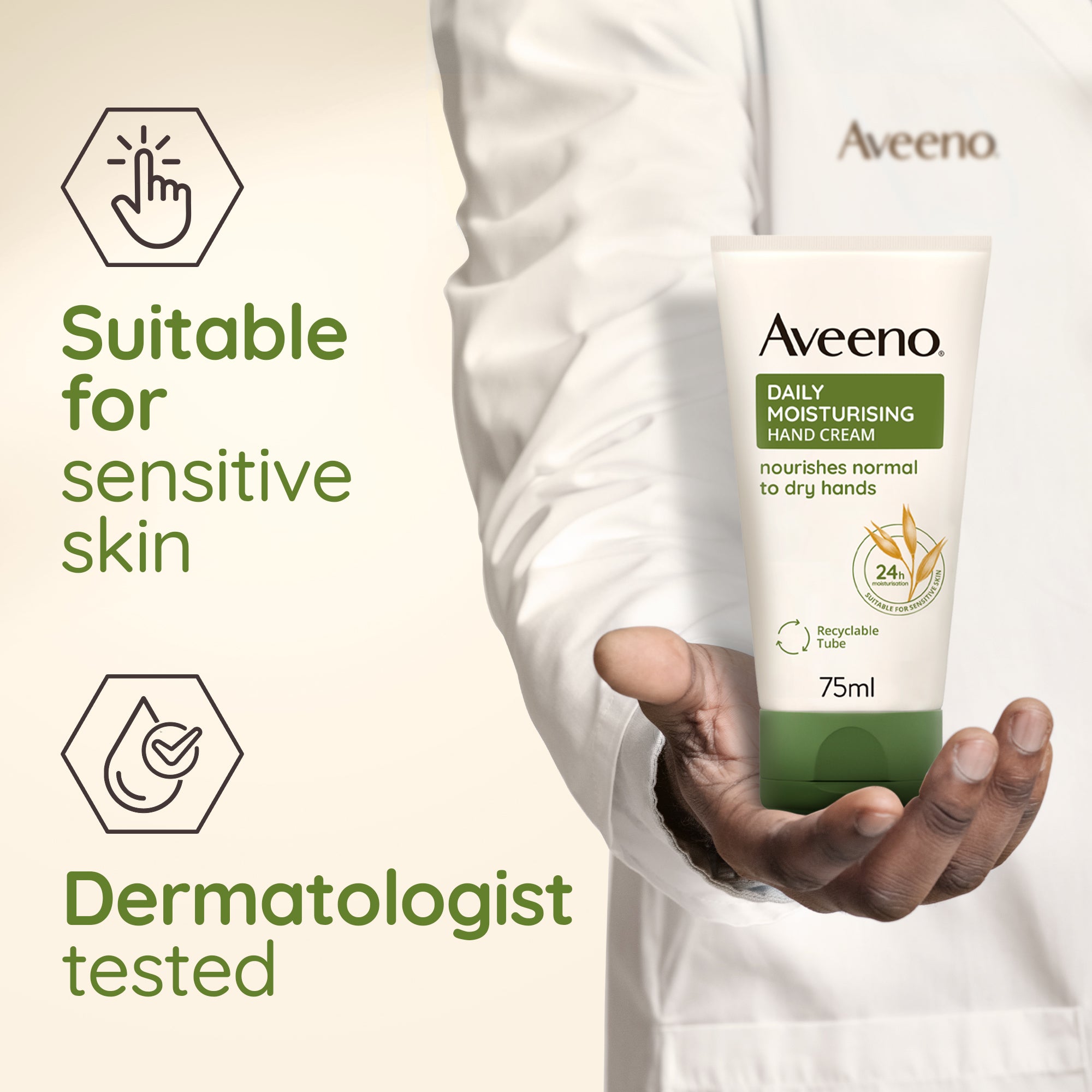 Aveeno Daily Moisturising Hand Cream, 75ml