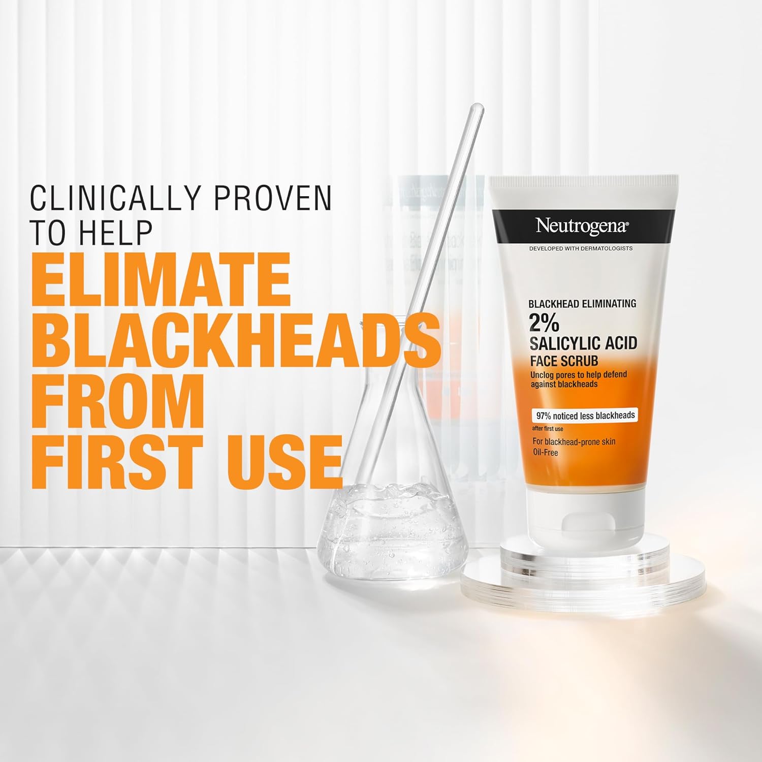 Neutrogena Blackhead Eliminating Facial Scrub, 150 ml