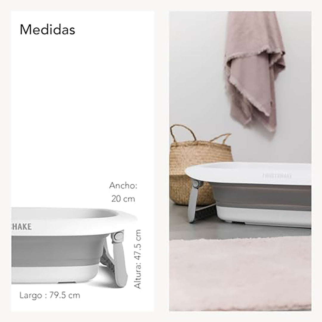 Twistshake Bathtub & Cushion – Pastel Grey