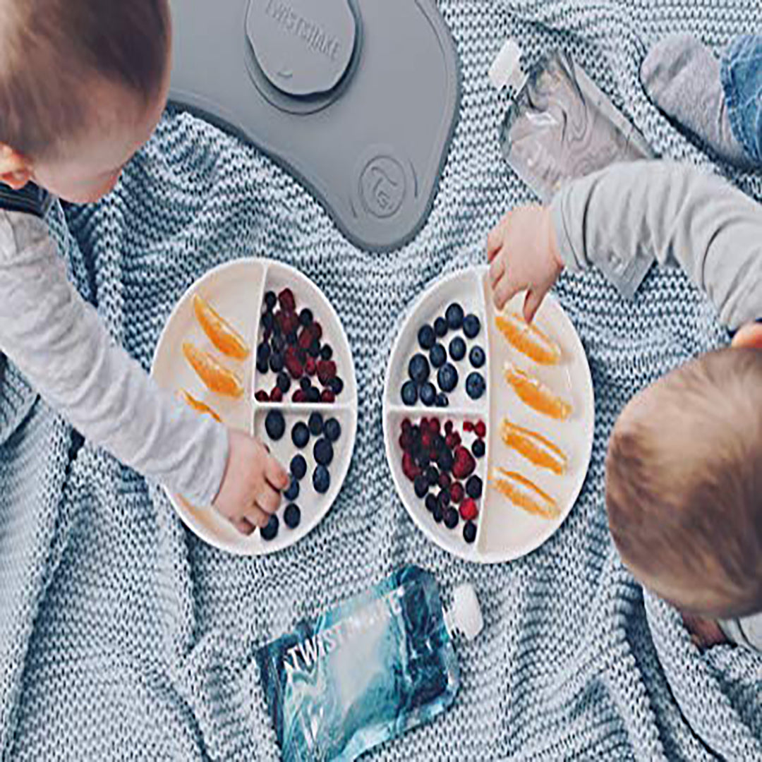 Twistshake Divided Plate – 6+ Months – white