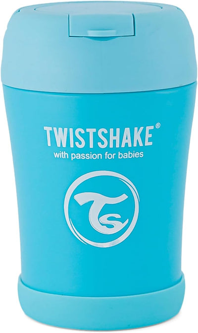 Twistshake Insulated Food Container, Baby Feeding, BPA Free, 350 ml, Pastel Blue