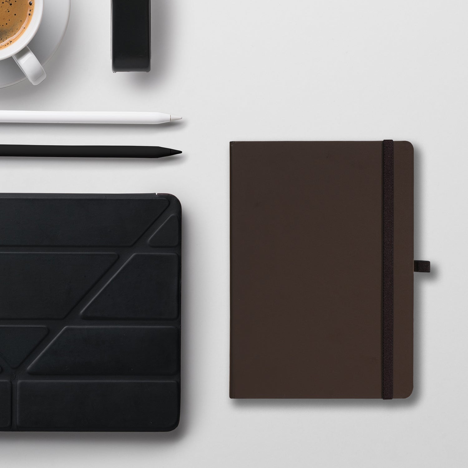 Wilson A5 Journal Notebooks, 160 Pages, Dark Brown, Pack of 2