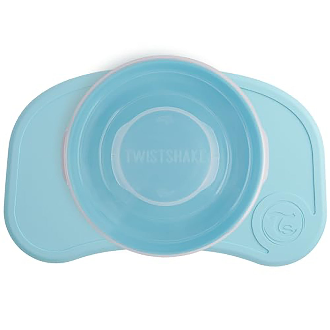Twistshake Click-Mat Mini + Plate – Pastel Blue
