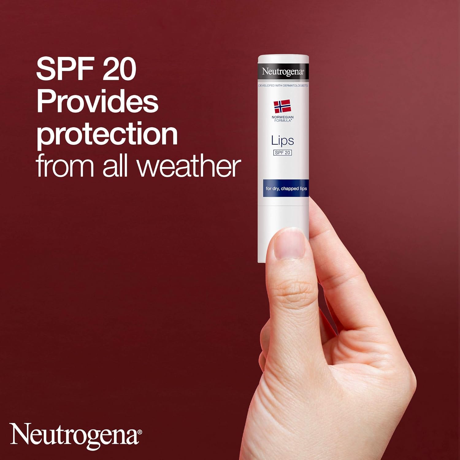 Neutrogena Norwegian Formula SPF 20 Lip Balm, 4.8 g