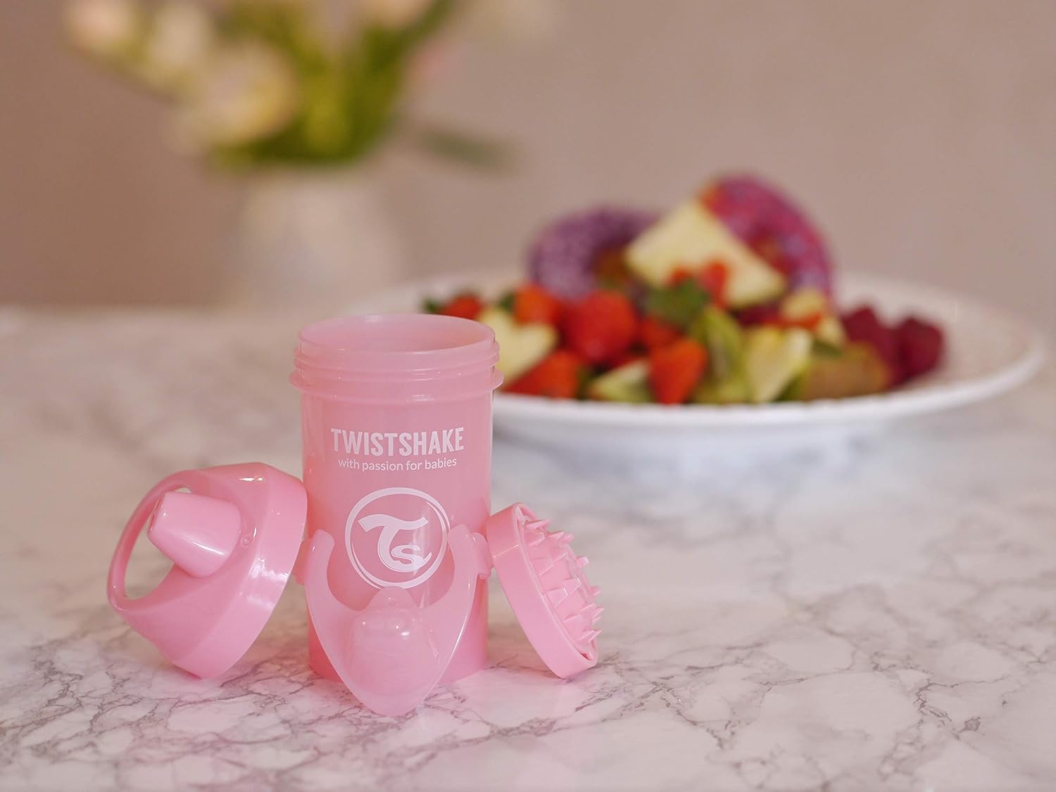 Twistshake Crawler Cup 300ml 8+m Pastel Pink