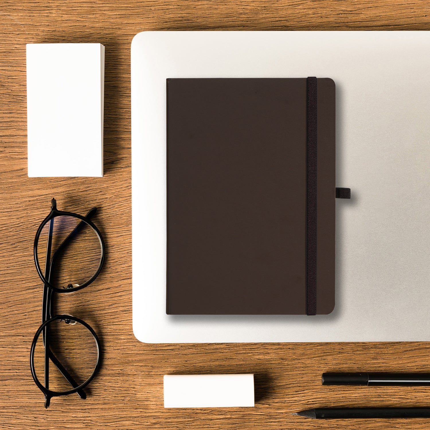 Wilson A5 Journal Notebooks, 160 Pages, Dark Brown, Pack of 2