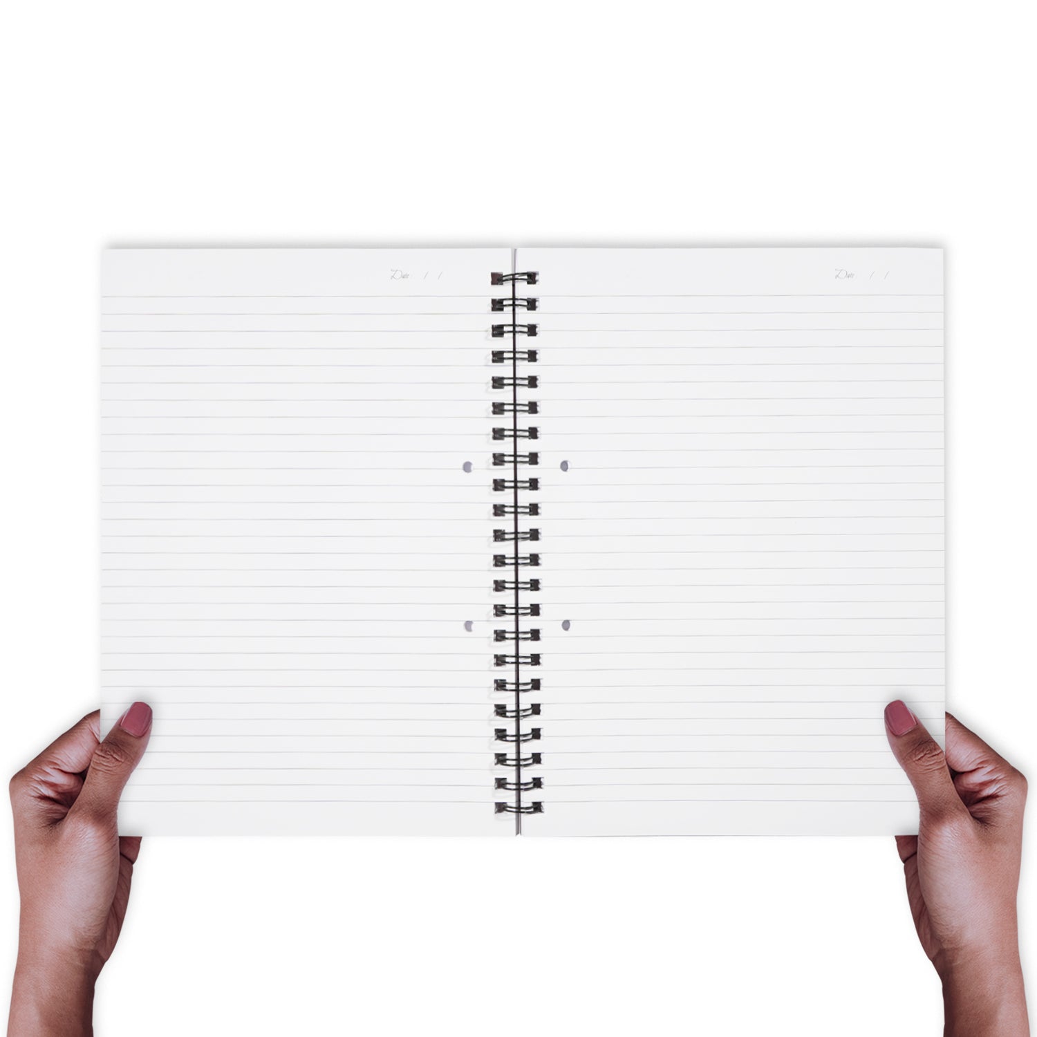 A4 Smart Block Lined Spiral Journal Notebook, 224 Pages (Purple)