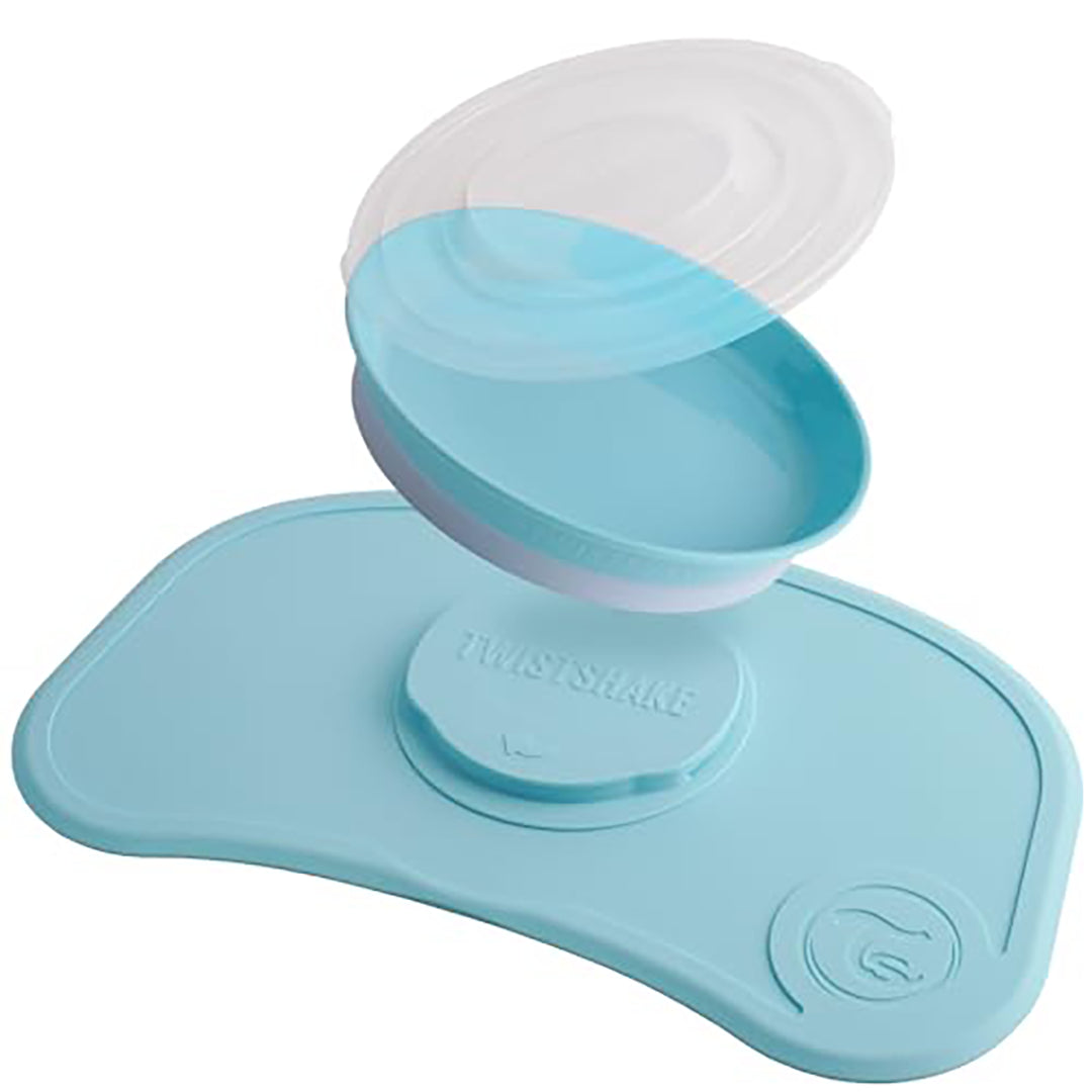 Twistshake Click-Mat Mini + Plate – Pastel Blue