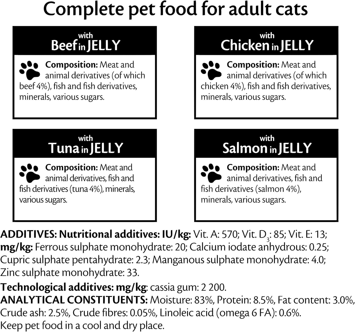 Felix Mixed Selection in Jelly Wet Cat Food Pouches, 80 x 100g – Variety Pack for Adult Cats
