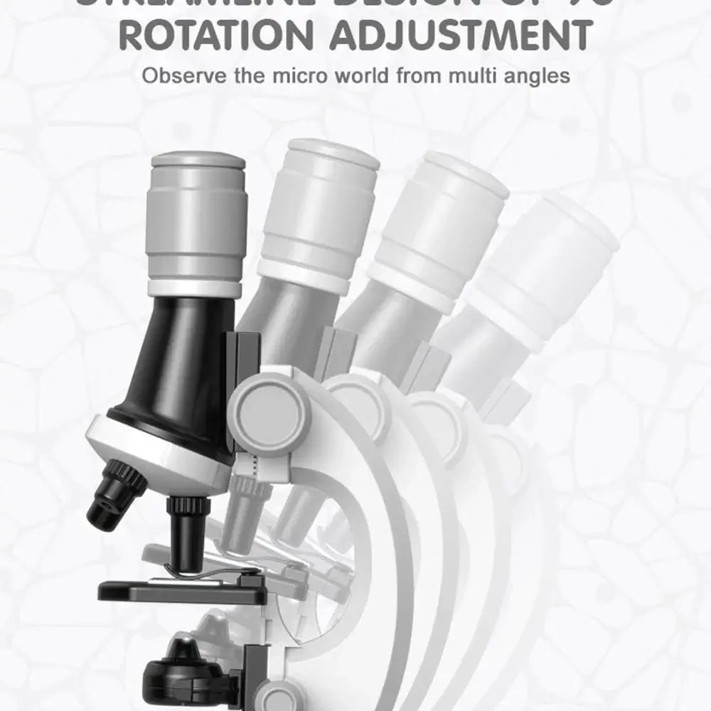 Mini Microscope Toy with rotation adjustment feature for educational science exploration
