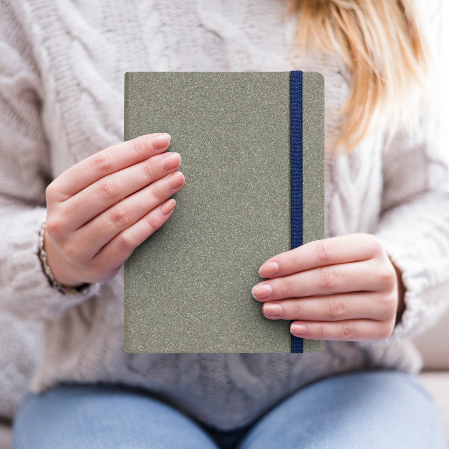 A5 Archive Ruled Paper Journal Notebook, 224 Pages (Grey)