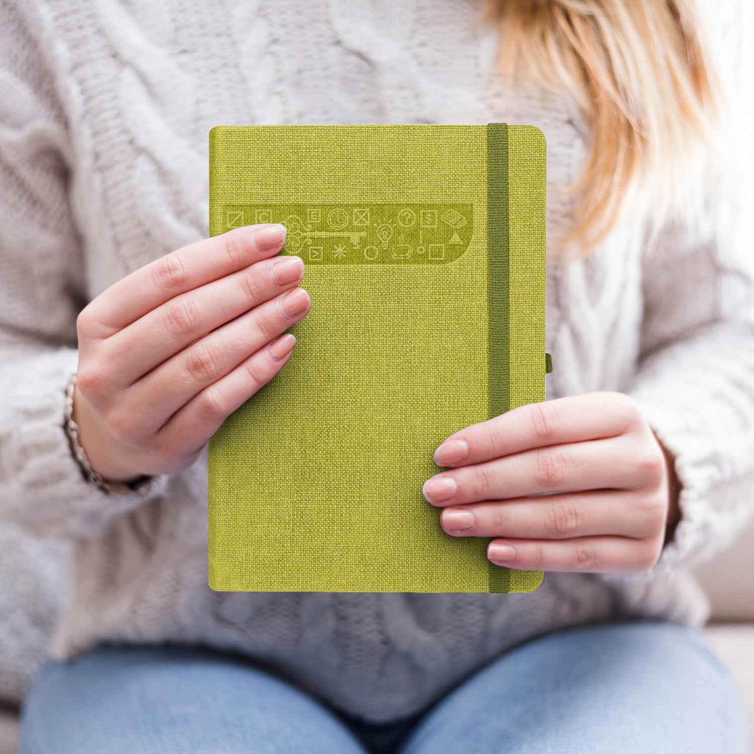 A5 Signature Marvel Bullet Dotted Grid Journal Notebook (Lime)