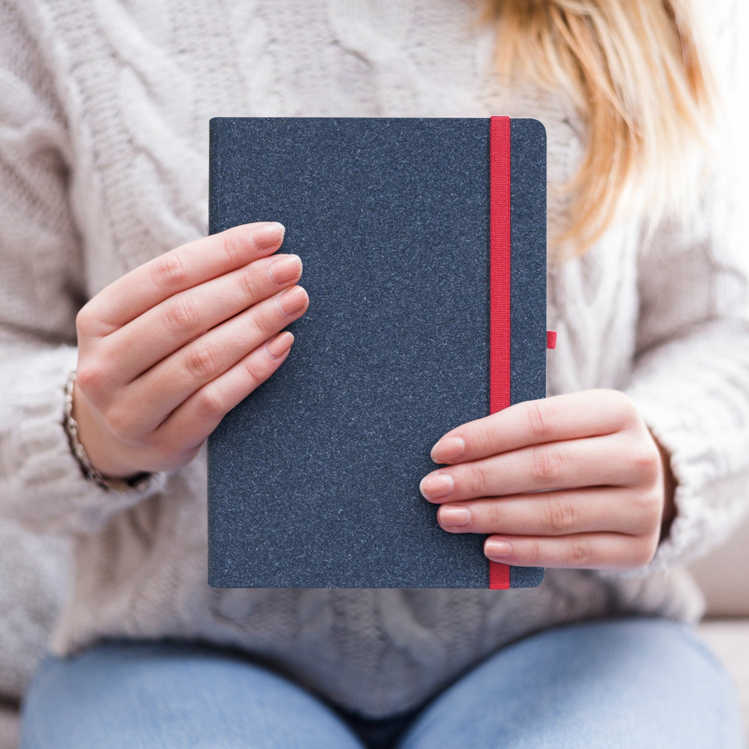 A5 Archive Ruled Paper Journal Notebook, 224 Pages (Marine)