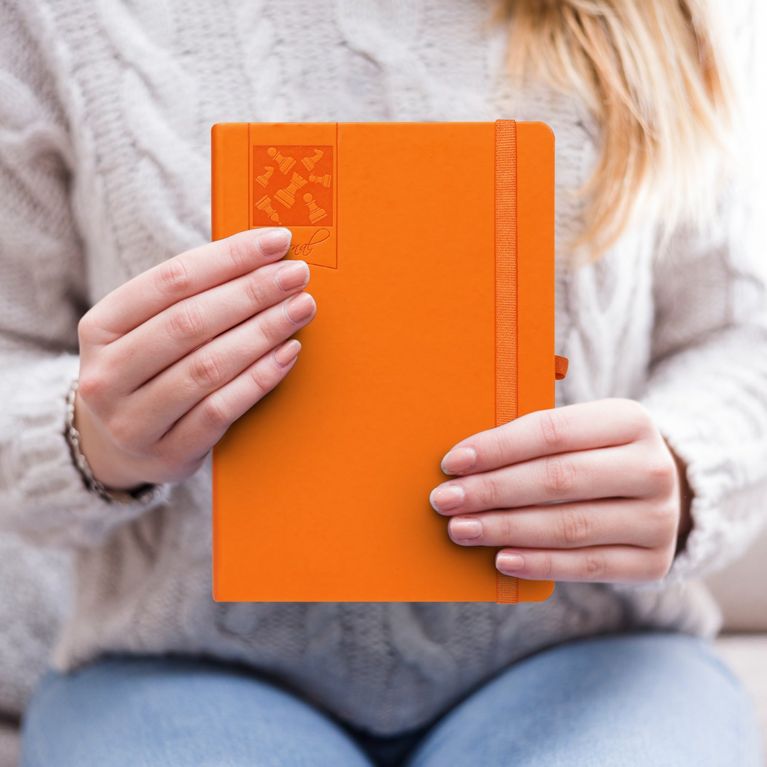 A5 Chess Works Privy Journal Notebook, 256 Pages (Orange)