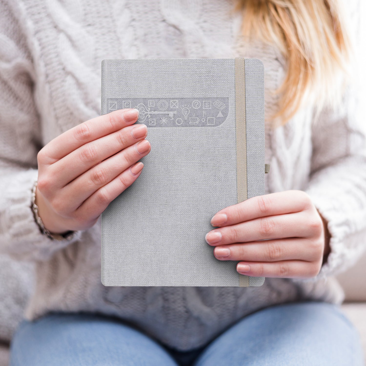 A5 Signature Marvel Bullet Dotted Grid Journal Notebook (Grey)