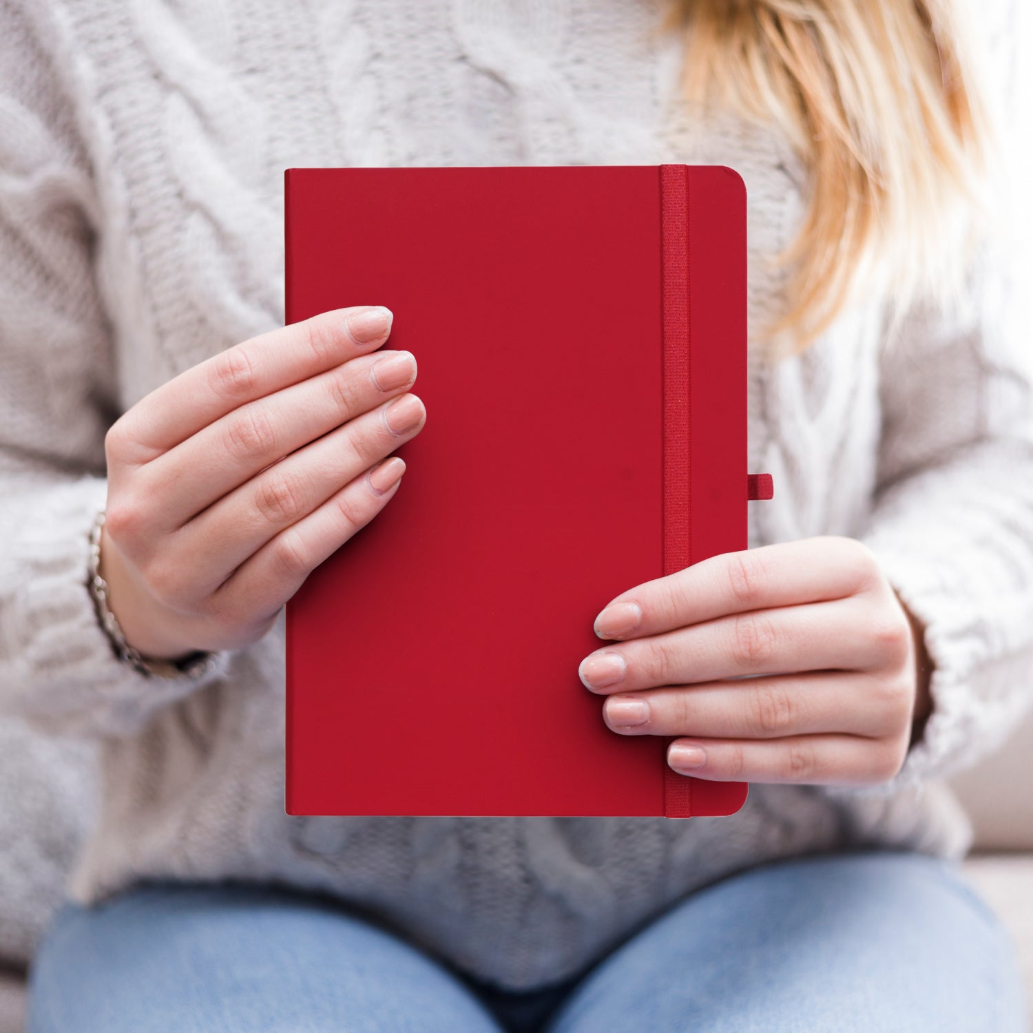 A5 Maestro Journal Notebook – Ruled Paper, 160 Pages (Red)