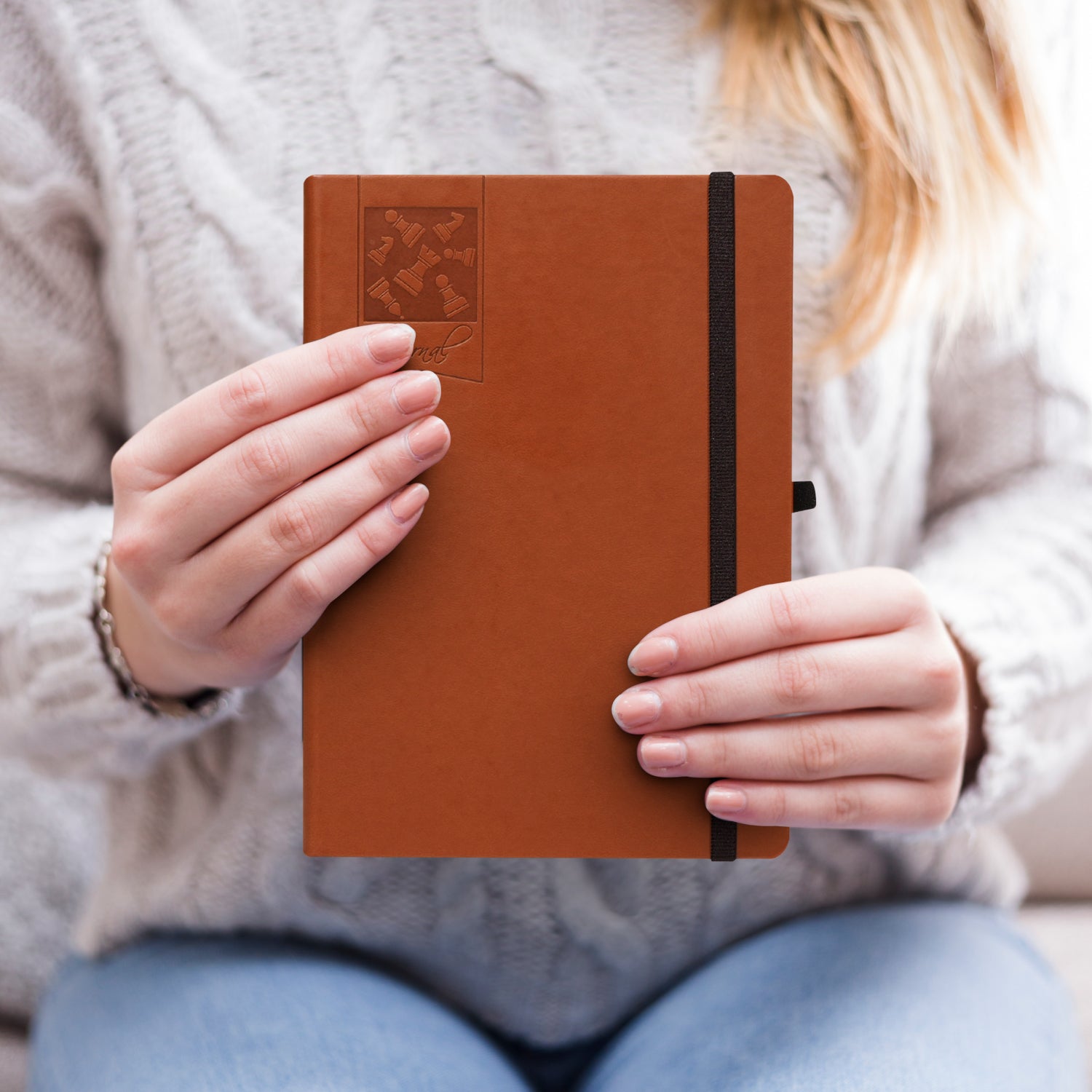 A5 Chess Works Privy Journal Notebook, 256 Pages (Brown)