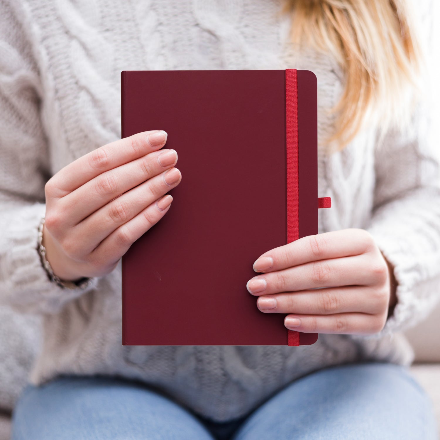 A5 Maestro Journal Notebook – Ruled Paper, 160 Pages (Maroon)
