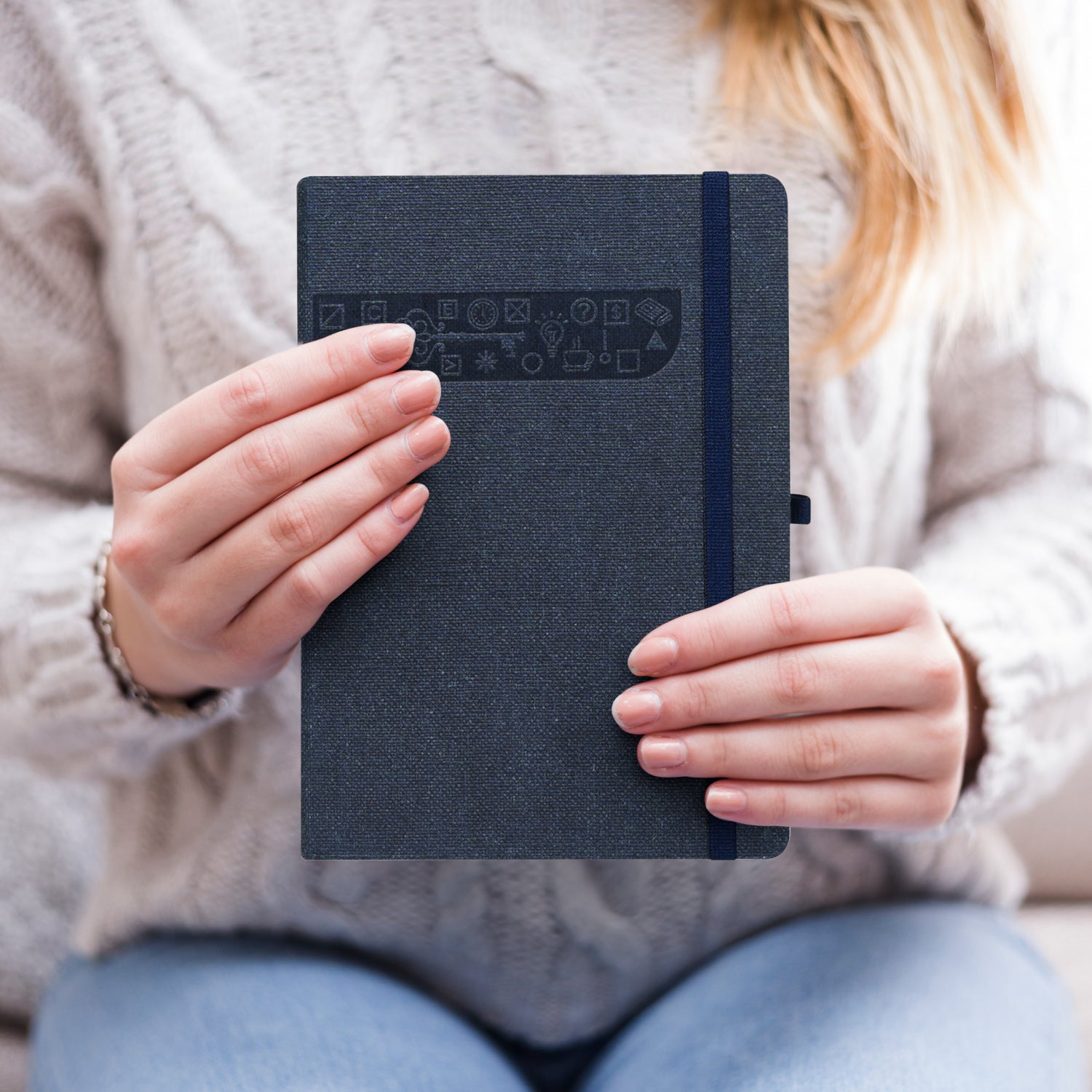 A5 Signature Marvel Bullet Dotted Grid Journal Notebook (Marine)
