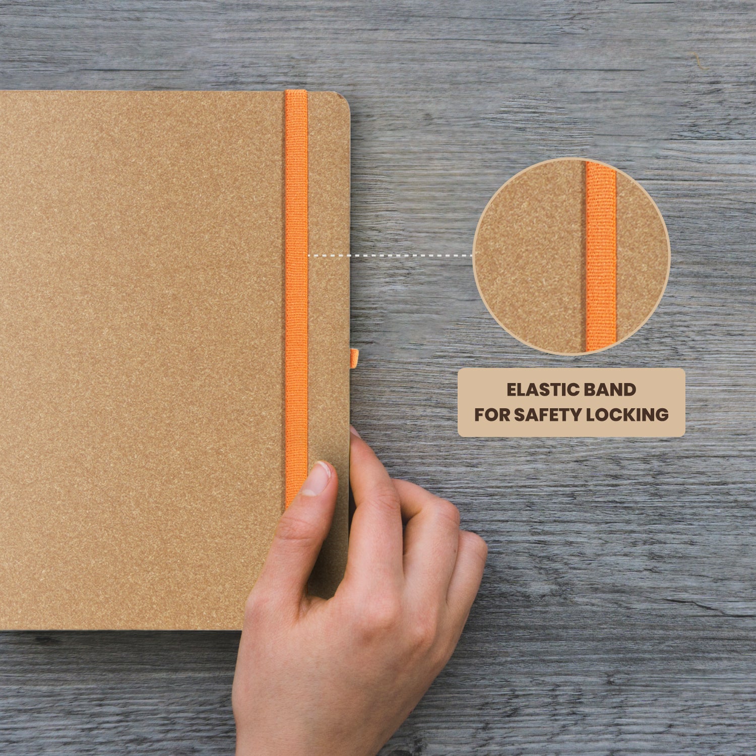 A5 Archive Ruled Paper Journal Notebook, 224 Pages (Walnut)