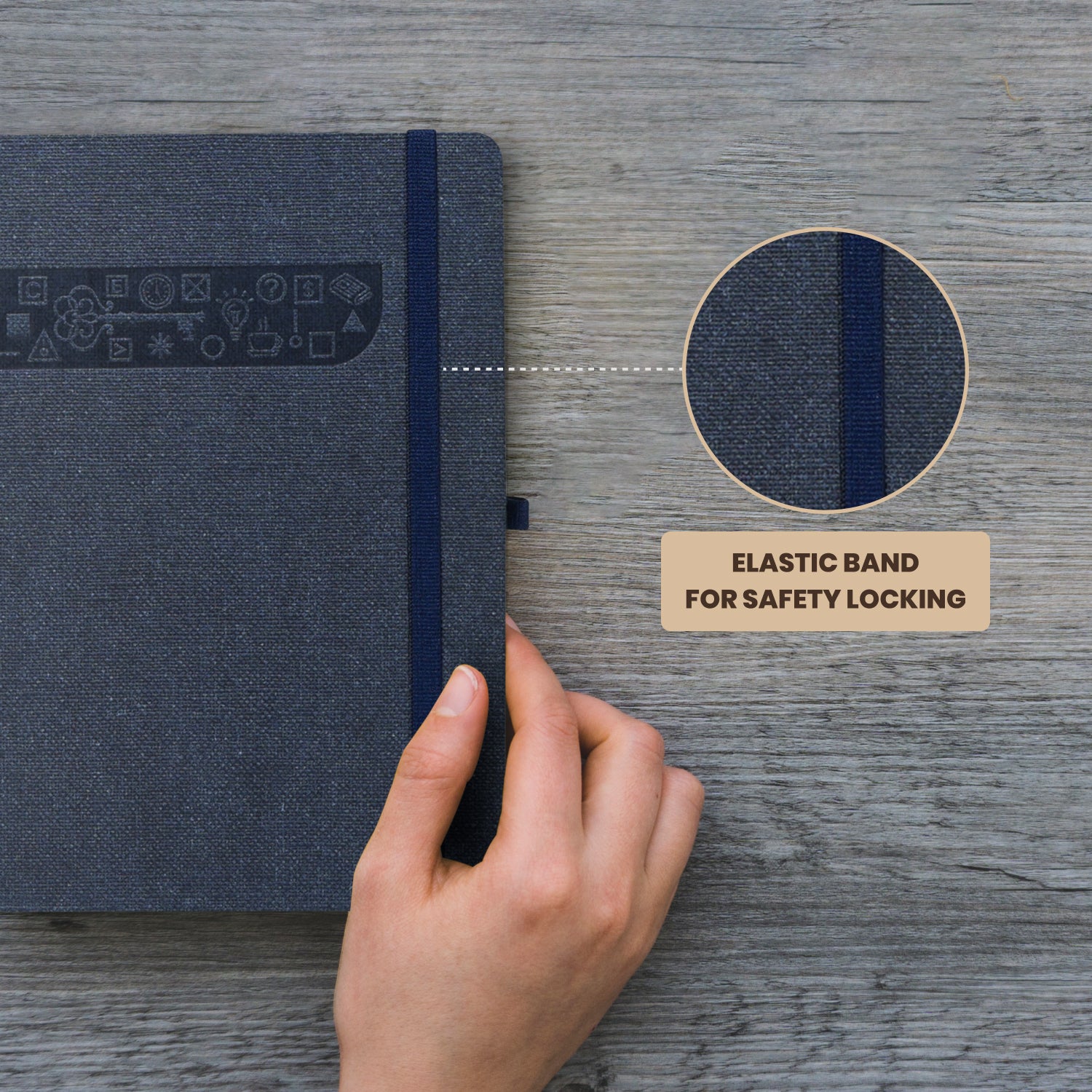 A5 Signature Marvel Bullet Dotted Grid Journal Notebook (Marine)