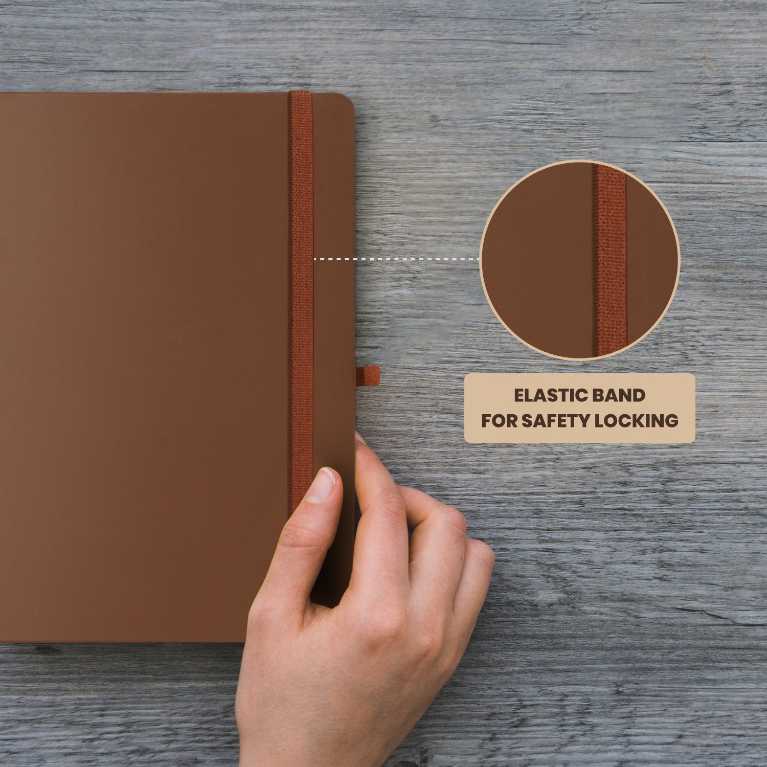 A5 Maestro Journal Notebook – Ruled Paper, 160 Pages (Dark Brown)