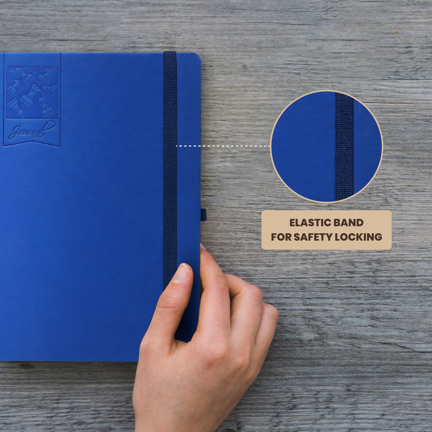 A5 Chess Works Privy Journal Notebook, 256 Pages (Blue)
