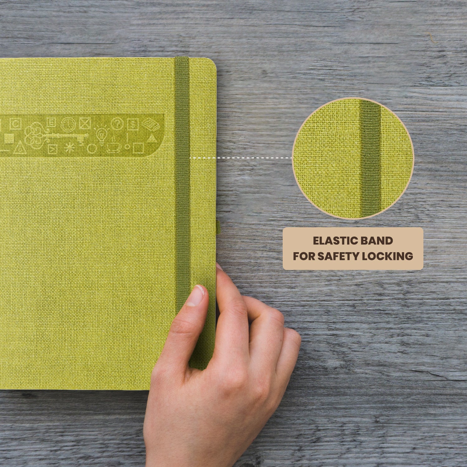A5 Signature Marvel Bullet Dotted Grid Journal Notebook (Lime)