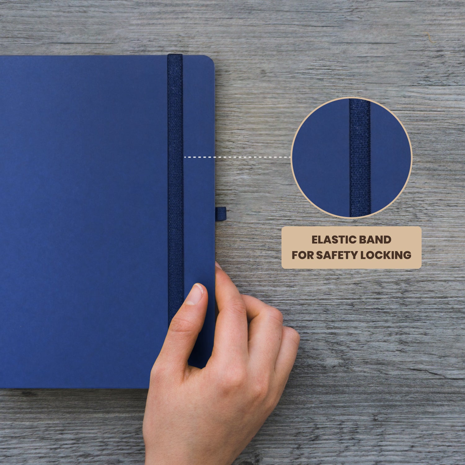 A5 Maestro Journal Notebook – Ruled Paper, 160 Pages (Blue)