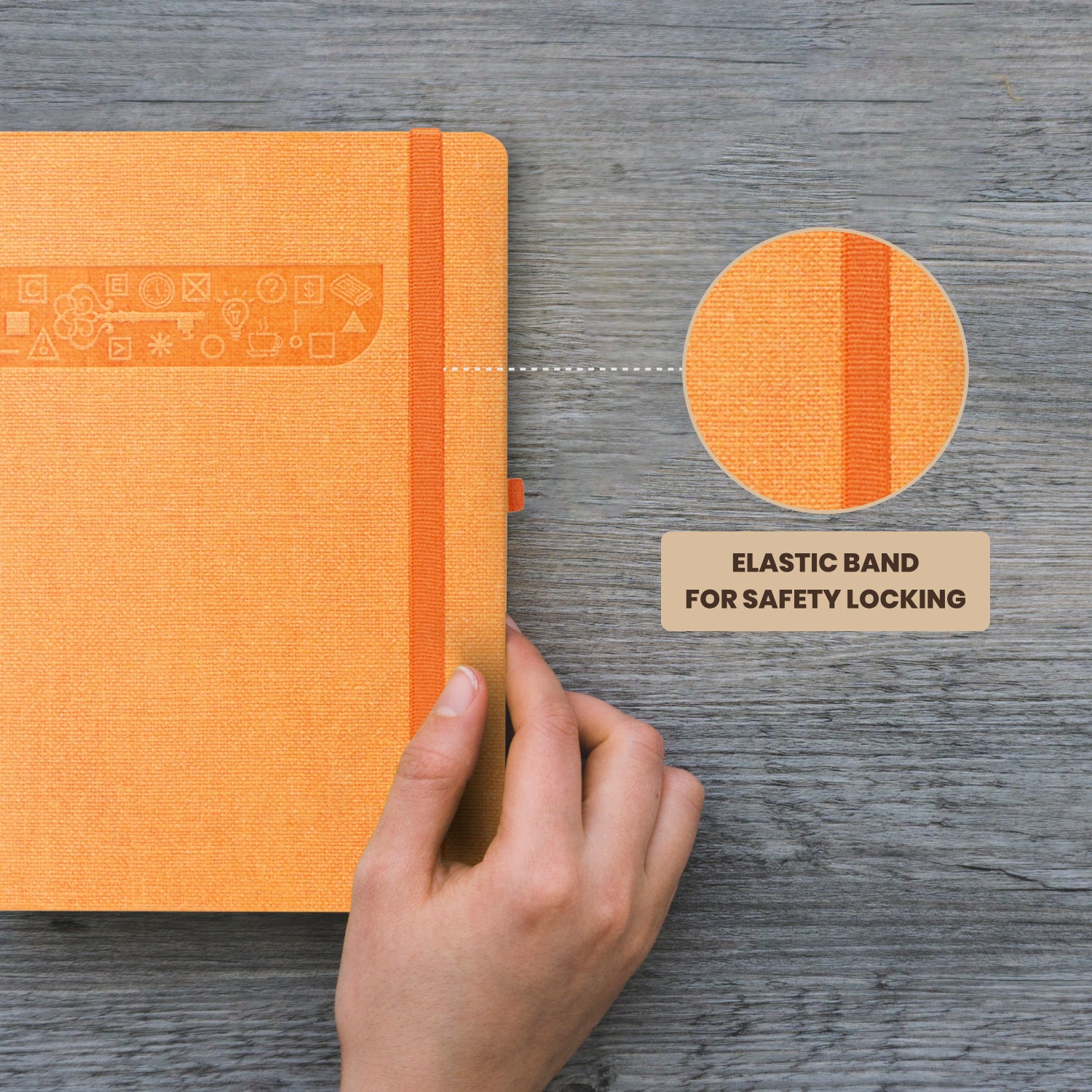 A5 Signature Marvel Bullet Dotted Grid Journal Notebook (Orange)