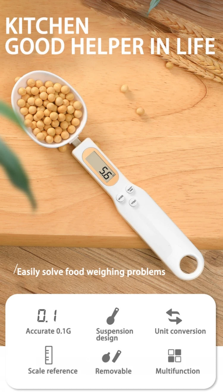High-Precision Digital Weighing Spoon Scale with LED Display