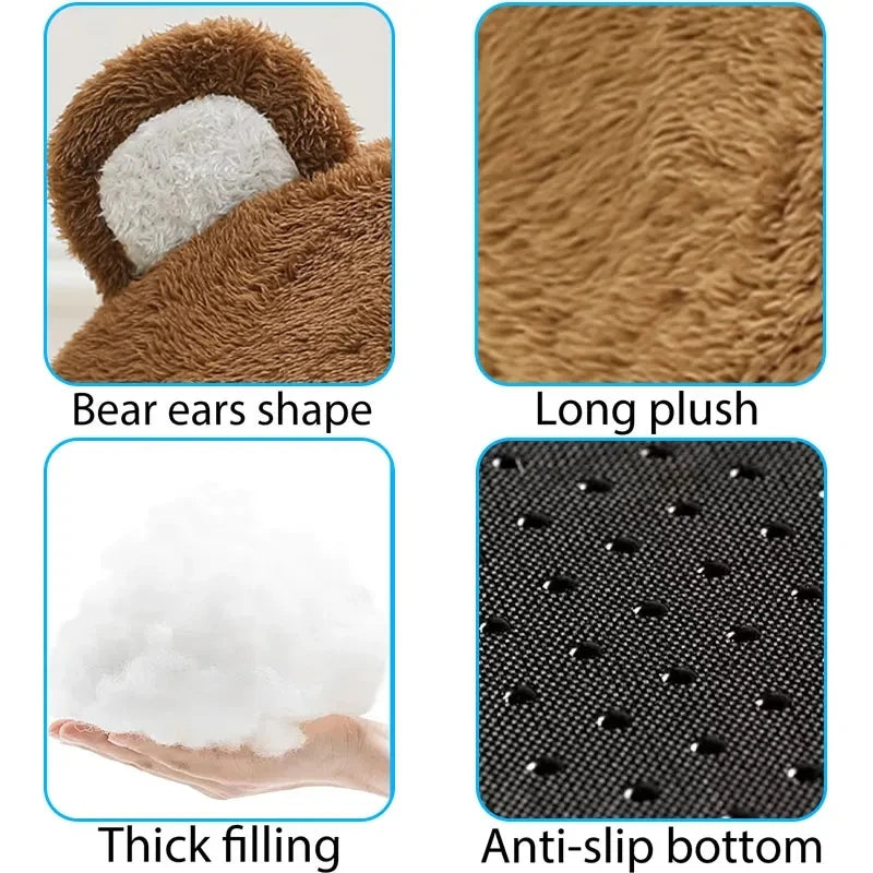 Cat Bed - Warm Pet House with Soft Long Plush, Kitten Lounger Cushion, Tent Cave Beds for Small Dogs and Cozy Cats
