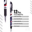 Cello Flo - Gel Ballpoint Black Gel Ink Pen 0.5mm, Pack of 12 - Infinity Market