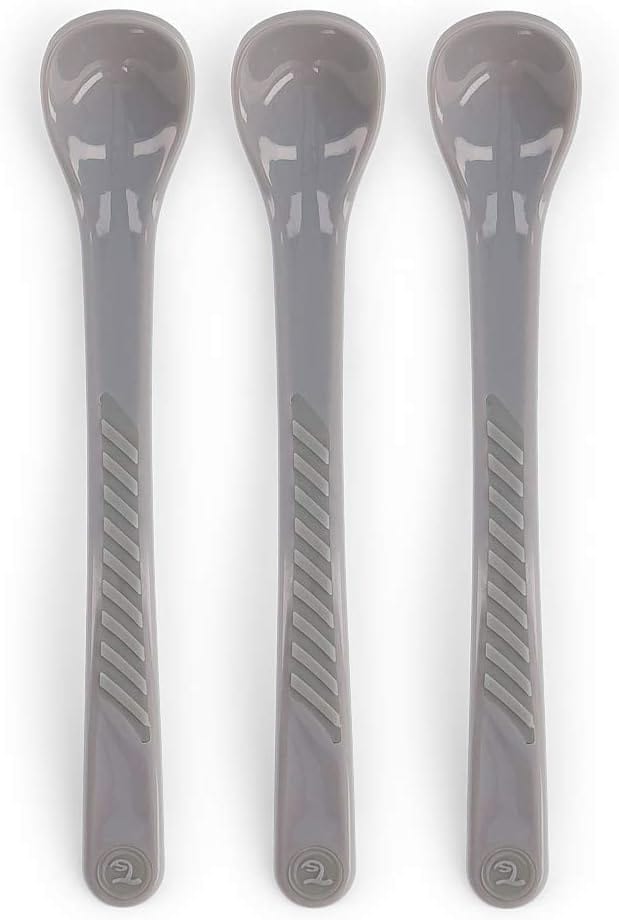 Twistshake 3x Feeding Spoon 6+m Pastel Grey - Infinity Market