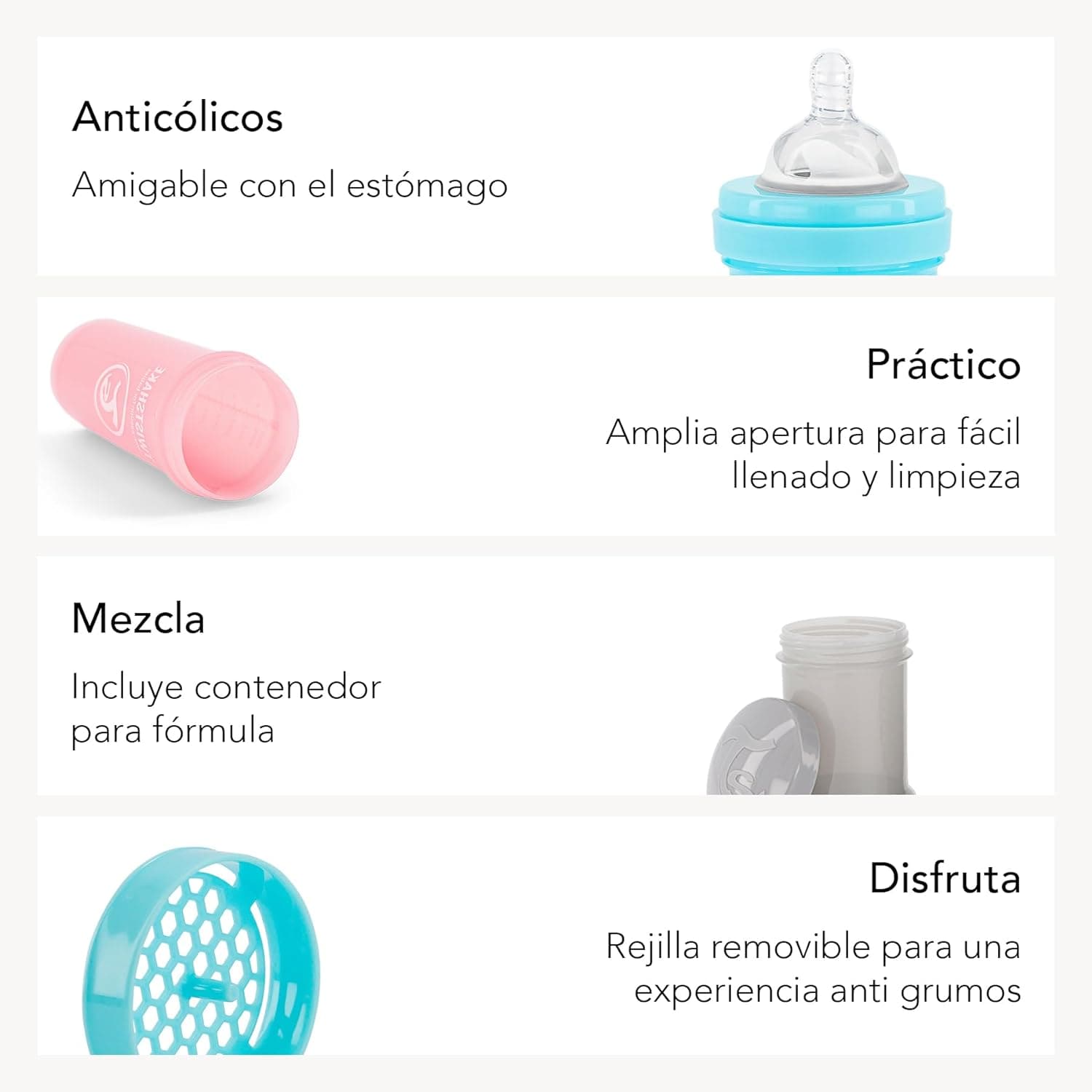 Twistshake Anti - Colic 180ml Pastel Light Blue - Infinity Market