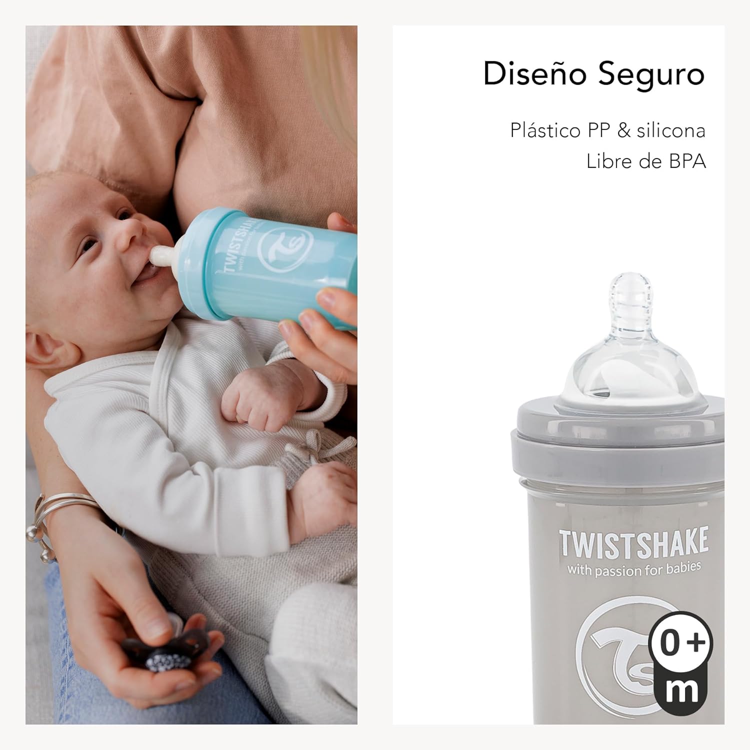 Twistshake Anti - Colic 180ml Pastel Light Blue - Infinity Market